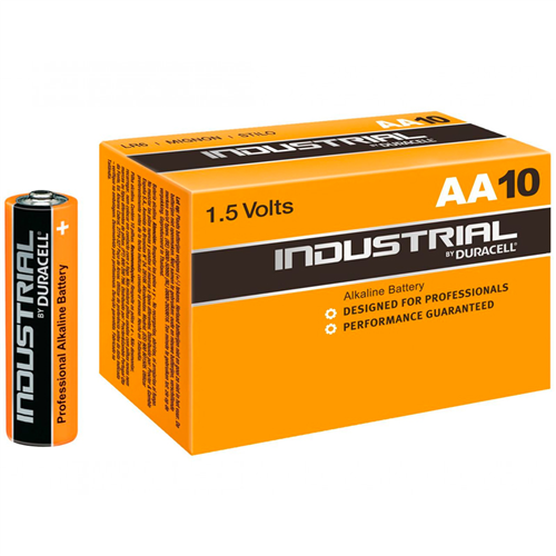 Batterijen Penlite Duracell Industrial - AA LR06 1.5V  à 10 STUKS