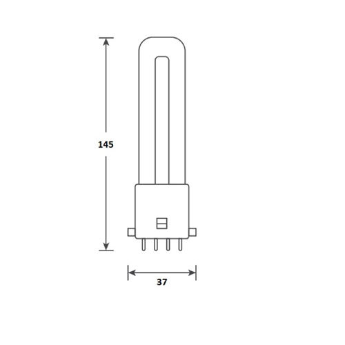 Led Lamp Bailey - PL GLASS TC-SEL 2G7 4.5W 530Lm