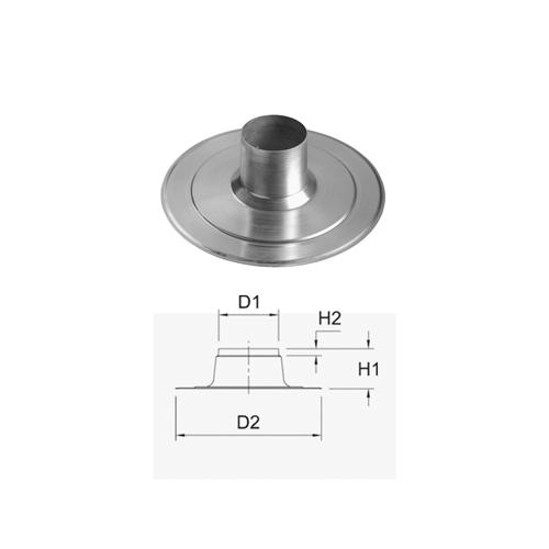 Plakplaat Aluminium Ubbink - 131MM