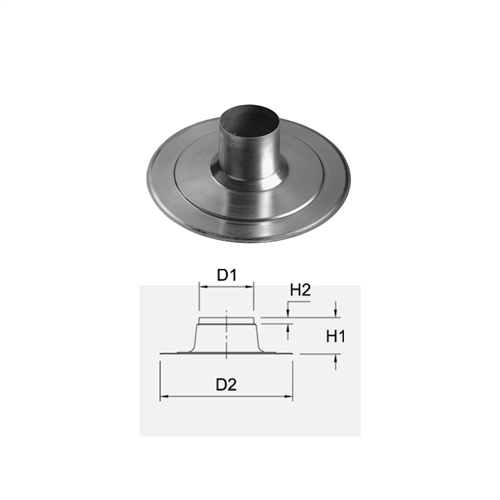 Plakplaat Aluminium Ubbink - 167MM