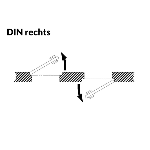 Oplegslot Schuine Schoot Lips - C2 1757-2 DR.R.2 DIN RS