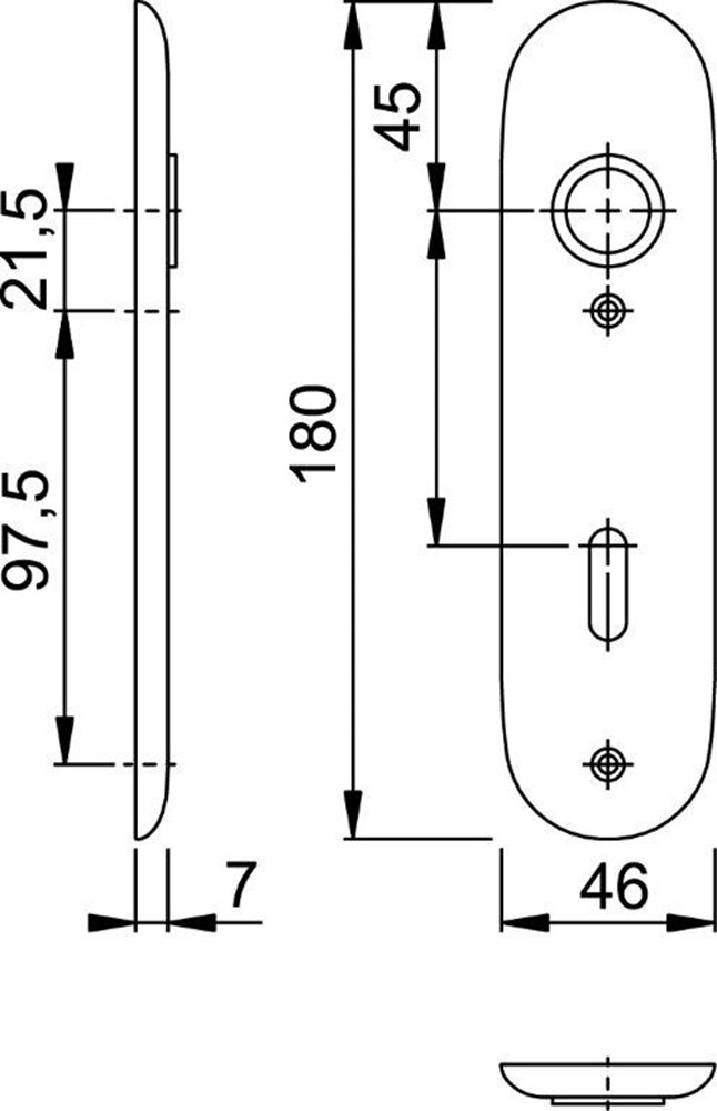 kortschild aluminium f1 hoppe