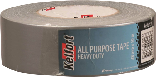 Buisomwikkeltape Linnen Kelfort - HEAVY DUTY 50MM 50M GRIJS