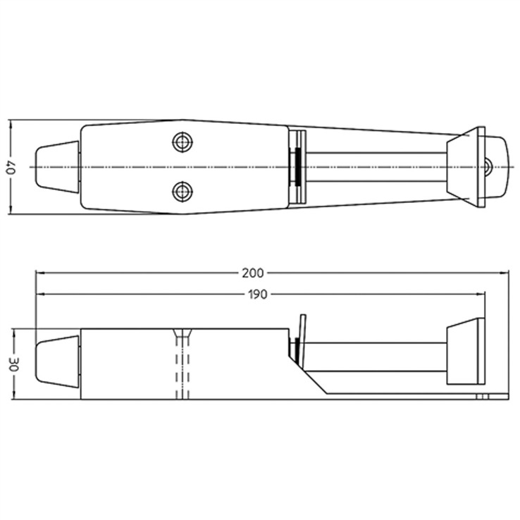 deurvastzetter zilver fridavo