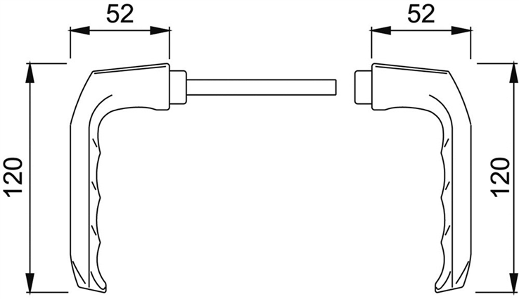 deurkruk aluminium f1 hoppe