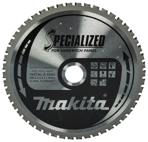 Cirkelzaagblad Hm Makita - 235X2.2X30MM 50T SMTCG