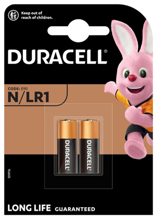 Batterijen Mini Staaf Duracell Pluspower - N LR01 1.5V  SET à 2 STUKS