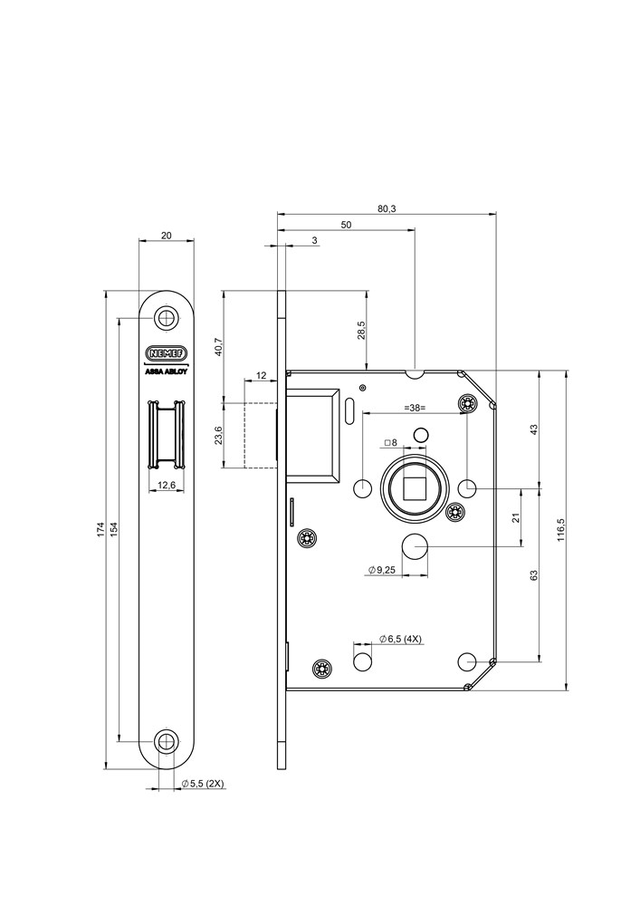 magneetslot insteek loop nemef