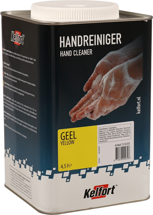 Handreiniger Met Korrel Kelfort - GEEL 4.5L