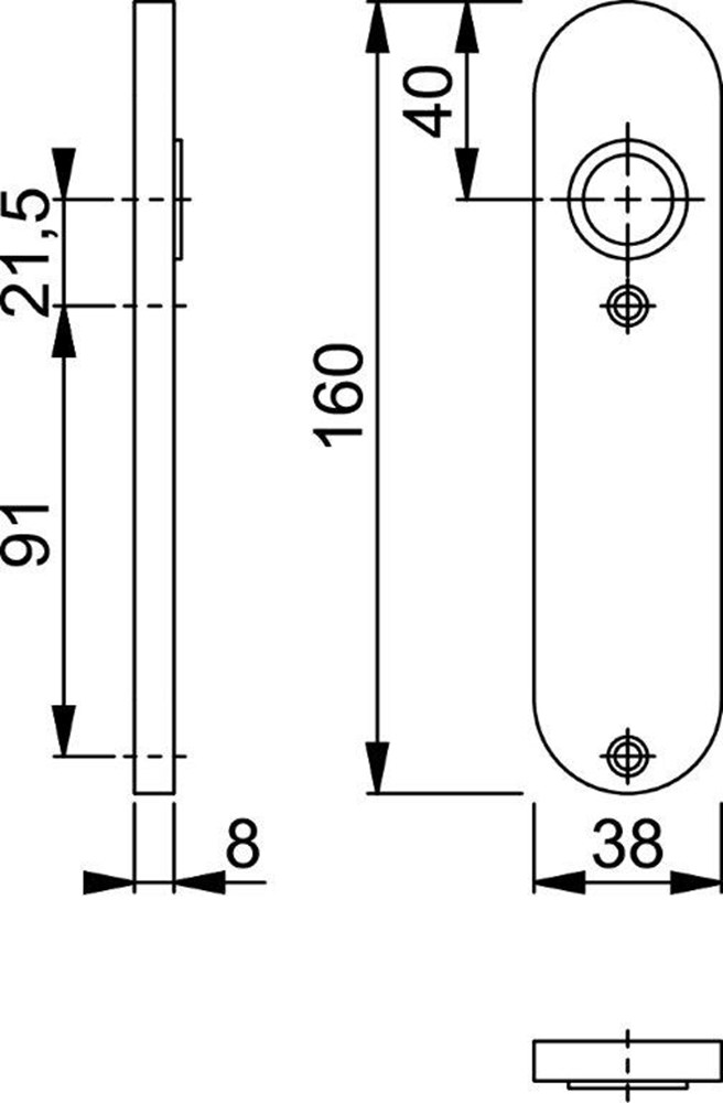 kortschild aluminium f1 hoppe