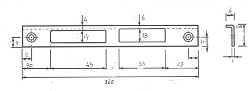 Sluitplaat Rvs Polynorm - 190721 D&N DIN RS