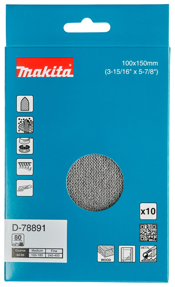 schuurgaas delta rood velcro makita