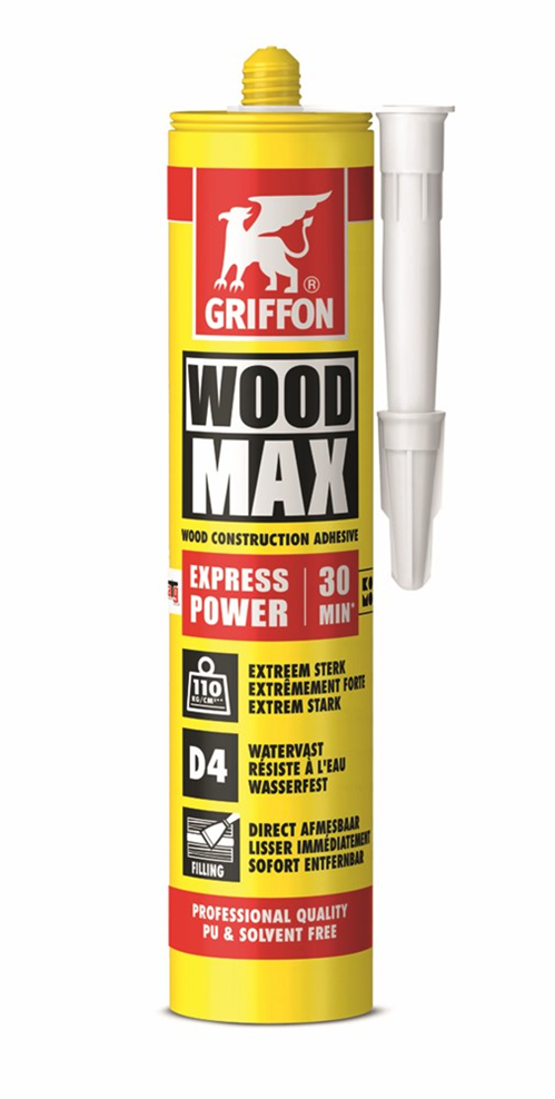 Constructielijm Watervast Griffon - D4 WOOD MAX EXPRESS POWER 380G