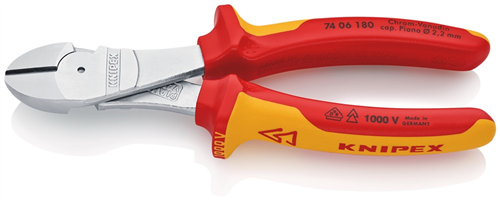 Zijsnijtang Kracht Knipex - VDE 7406-180MM