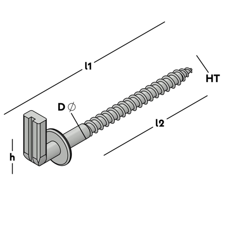 schroefduim houtdraad zwaar wit epw