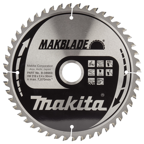 Cirkelzaagblad Hm Makita - 216X2.1X30MM 48T