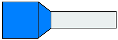 Adereindhuls Geisoleerd Klemko -  0.75MM2 BLAUW