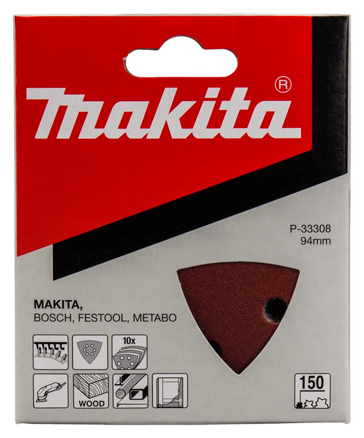 schuurpapier delta red velcro makita