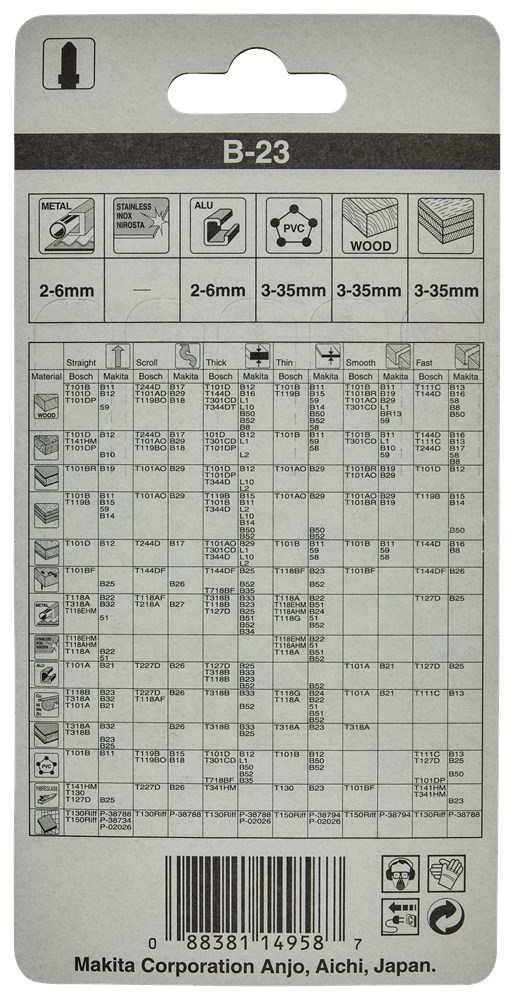 decoupeerzaagblad makita multimaterial