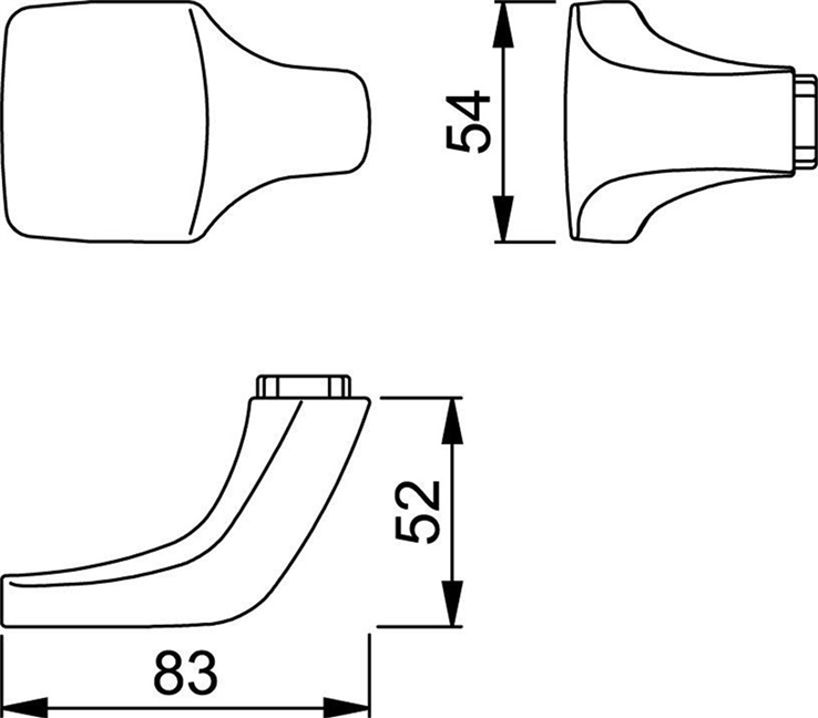 voordeurknop aluminium f1 hoppe