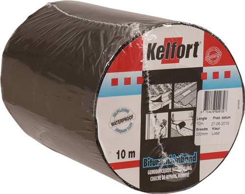 Bitumenkimband Loodkleur Kelfort - 100MM 10M