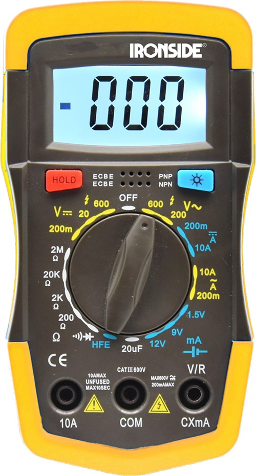 Multimeter Digitaal Ironside - MINI TRUE RMS CATIII