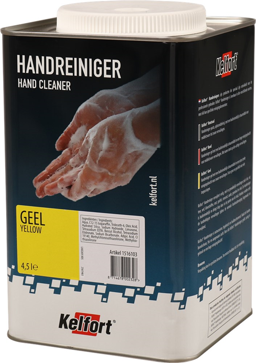 Handreiniger Met Korrel Kelfort - GEEL 4.5L