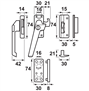 raamsluiting aluminium f2 axa-5