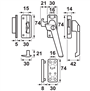 raamsluiting aluminium f2 axa-5