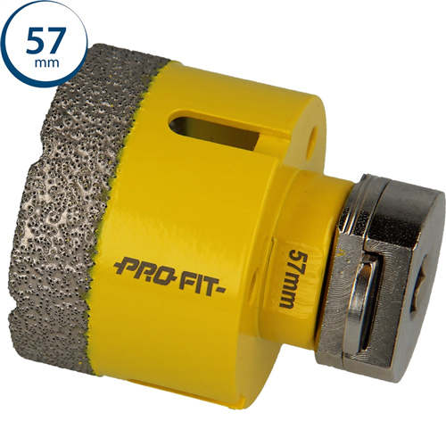 Gatzaag Diamond Dry Profit - Ø 57MM CLICK&DRILL HEX 10MM