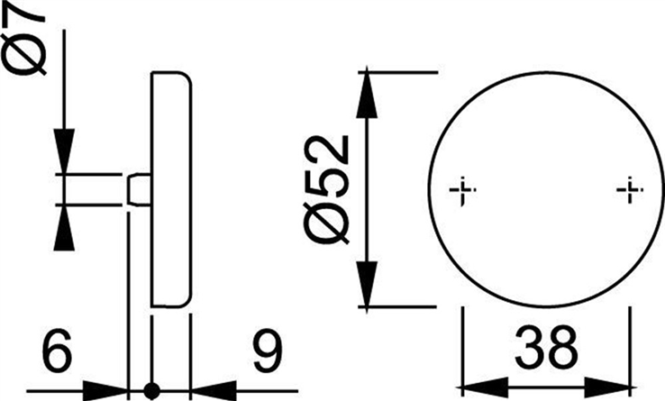 blindrozet aluminium f1 hoppe