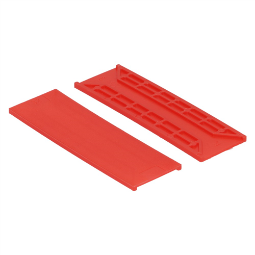 Beglazingsblokjes Tunnel Kunststof - 30X3X100MM ROOD