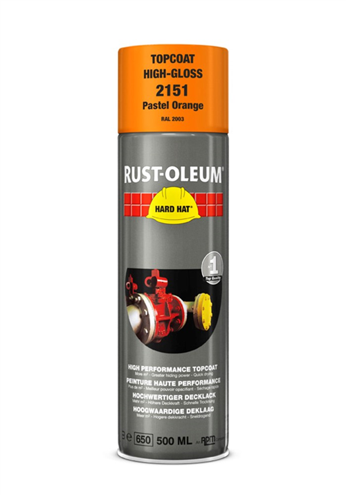 Deklaag Hardhat Rust-Oleum - 2151 500ML RAL 2003 PASTELORANJE