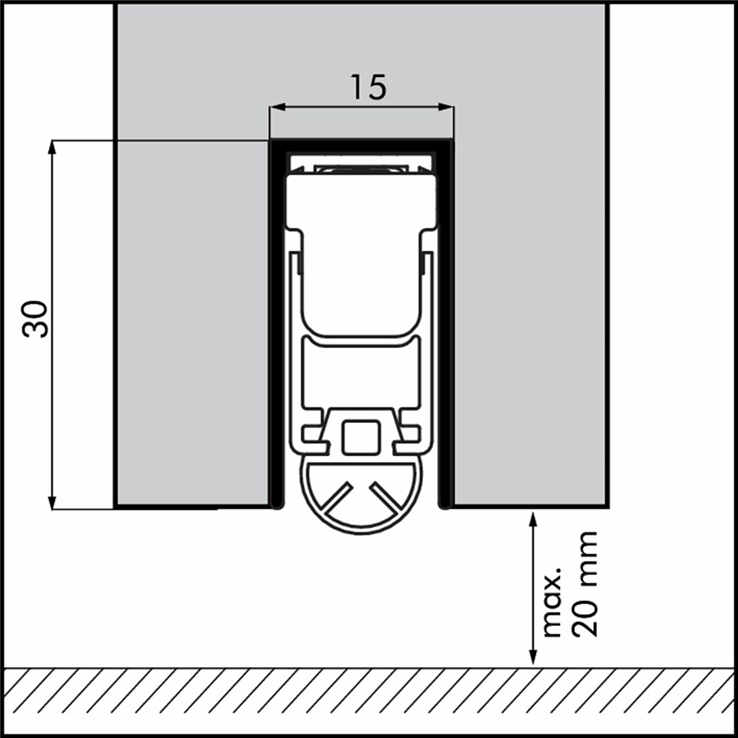 valdorpel aluminium inbouw ellenmatic