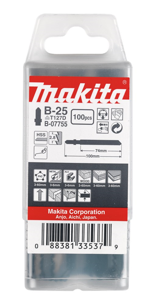 Decoupeerzaagblad Makita Multimaterial - B-25 T127D 100MM SET à 100 STUKS