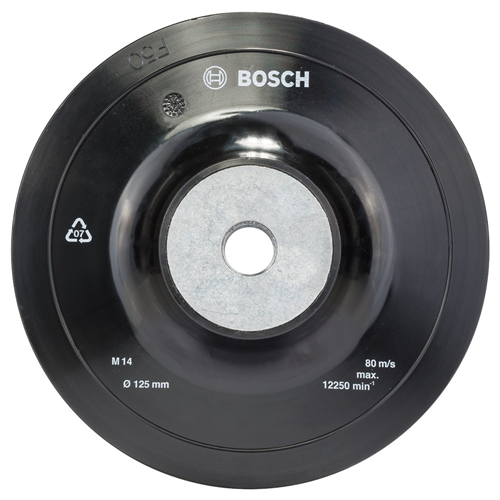 Steunschijf Rubber Bosch - Ø125MM M14 ZACHT