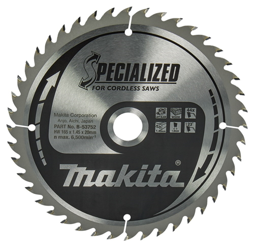 Cirkelzaagblad Hm Makita - 165X1.45X20MM 44T MATAFR