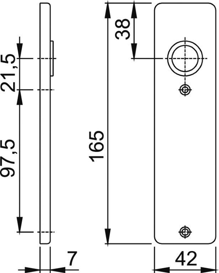 kortschild aluminium f1 hoppe