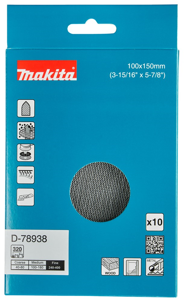 schuurgaas delta rood velcro makita