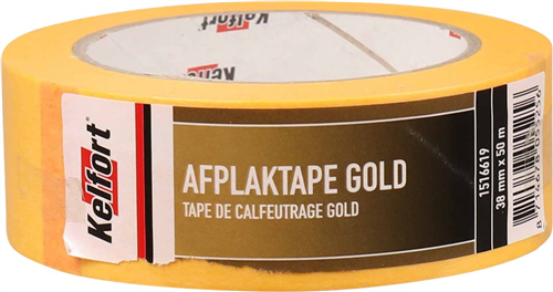 Schilderstape Washi Kelfort - GOLD 25MM 50M GEEL