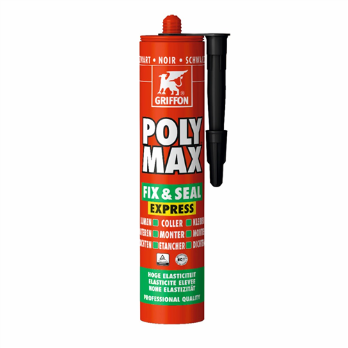 Montage- Afdichtingskit Polymax Griffon - FIX & SEAL EXPRESS 425G ZWART