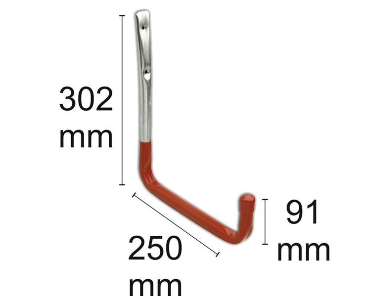 ophangbeugel geplastificeerd