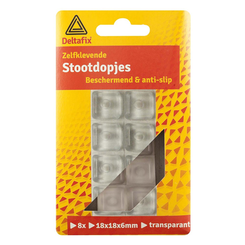 Stootdopjes Deltafix - 18X18X 6MM TRANSPARANT