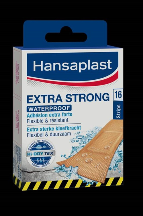 Pleisters Hansaplast Waterproof - EXTRA STRONG 16 STRIPS