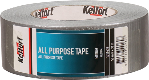 Buisomwikkeltape Linnen Kelfort - MEDIUM 50MM 50M GRIJS