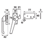 raamsluiting aluminium f2 axa-4