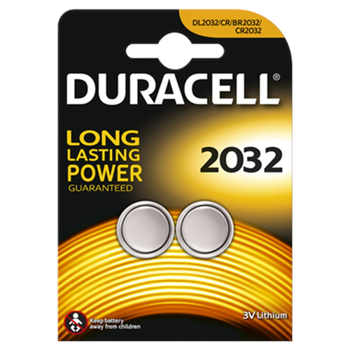 Batterij Knoopcel Duracell - CR2032 3V SET à 2 STUKS