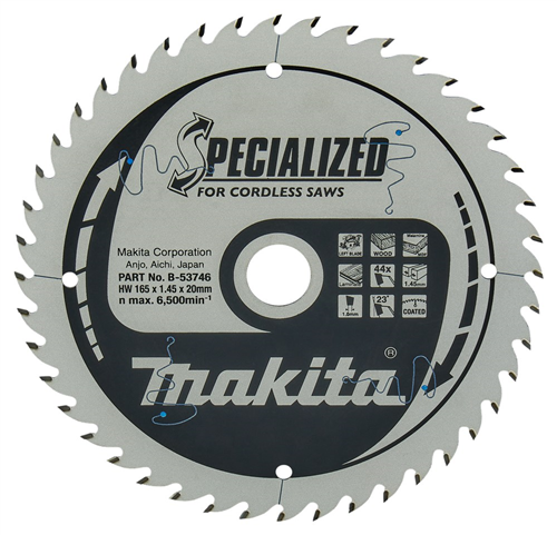 Cirkelzaagblad Hm Makita - 165X1.45X20MM 44T MATAFR