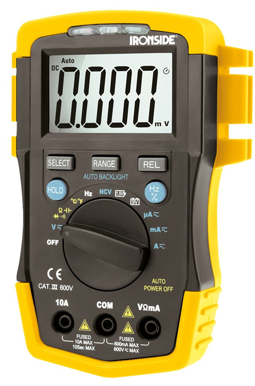 Multimeter Digitaal Ironside - 200mA/250V CATIII