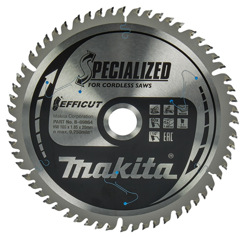 Cirkelzaagblad Hm Makita - 165X1.85X20MM 60T ATBR